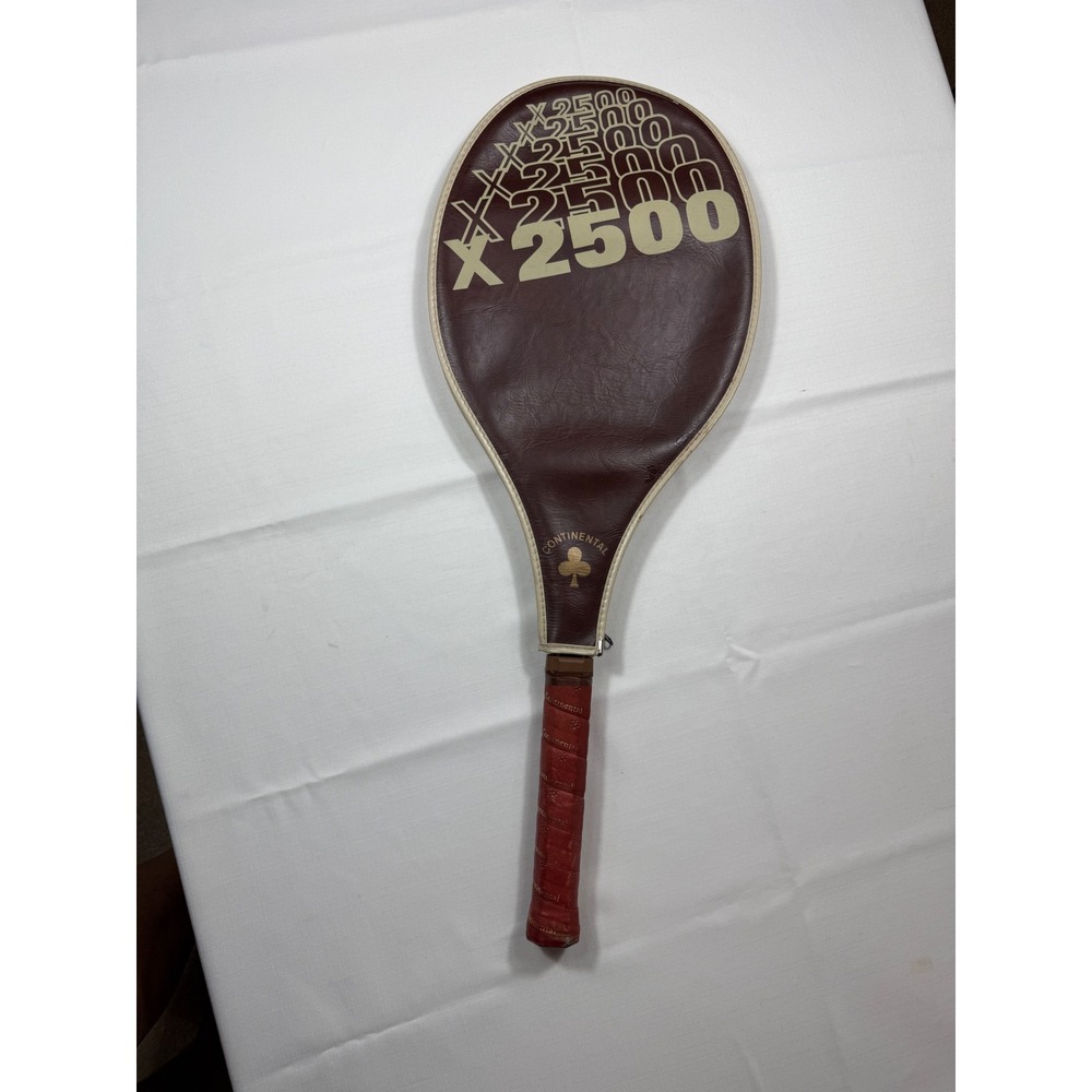 Vintage Continental X-2500 Mid Size Competition Tennis Racquet‎ with Cover